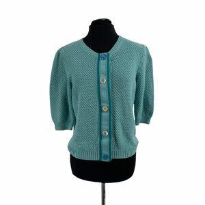 Boden knit cardigan teal Uk 12 US 8